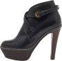 Sergio Rossi Pre-owned Leather boots Black Dames - Thumbnail 1