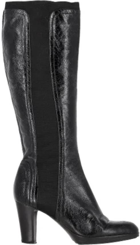 Sergio Rossi Pre-owned Leather boots Black Dames