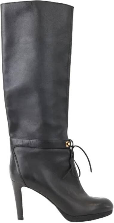 Sergio Rossi Pre-owned Leather boots Black Dames