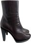 Sergio Rossi Pre-owned Leather boots Brown Dames - Thumbnail 1