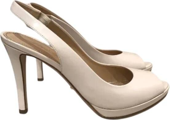 Sergio Rossi Pre-owned Leather heels Beige Dames