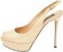 Sergio Rossi Pre-owned Leather heels Beige Dames - Thumbnail 1