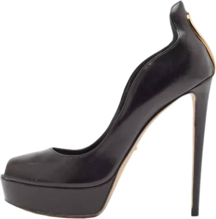 Sergio Rossi Pre-owned Leather heels Black Dames