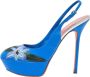 Sergio Rossi Pre-owned Leather heels Blue Dames - Thumbnail 1