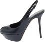 Sergio Rossi Pre-owned Leather heels Blue Dames - Thumbnail 1