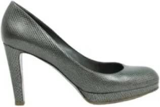 Sergio Rossi Pre-owned Leather heels Gray Dames