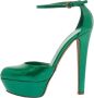 Sergio Rossi Pre-owned Leather heels Green Dames - Thumbnail 1