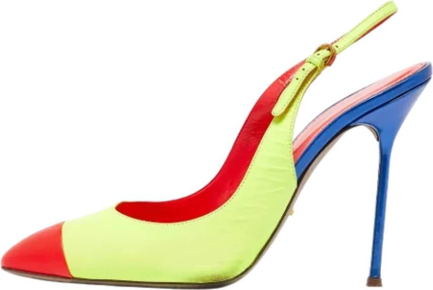 Sergio Rossi Pre-owned Leather heels Multicolor Dames