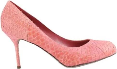 Sergio Rossi Pre-owned Leather heels Pink Dames