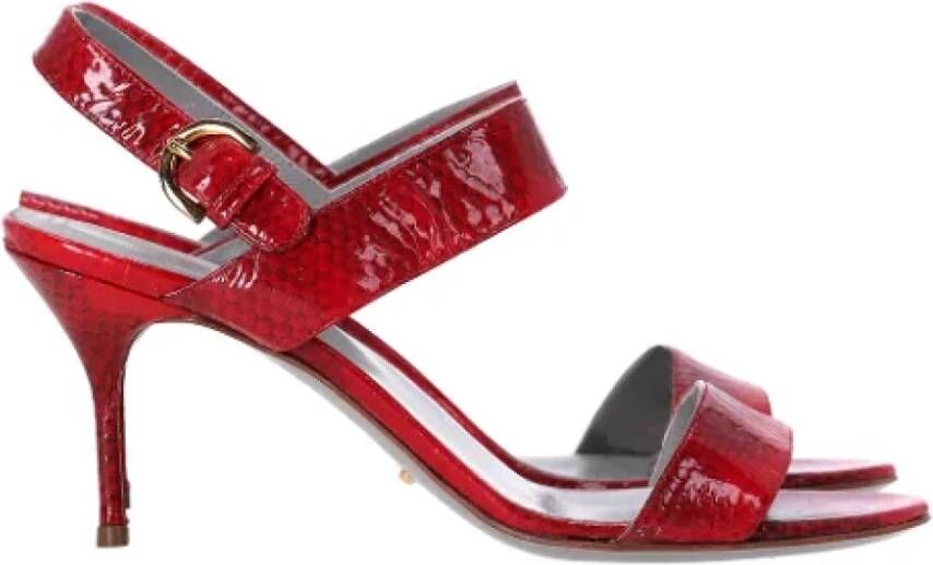 Sergio Rossi Pre-owned Leather heels Red Dames