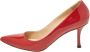 Sergio Rossi Pre-owned Leather heels Red Dames - Thumbnail 1