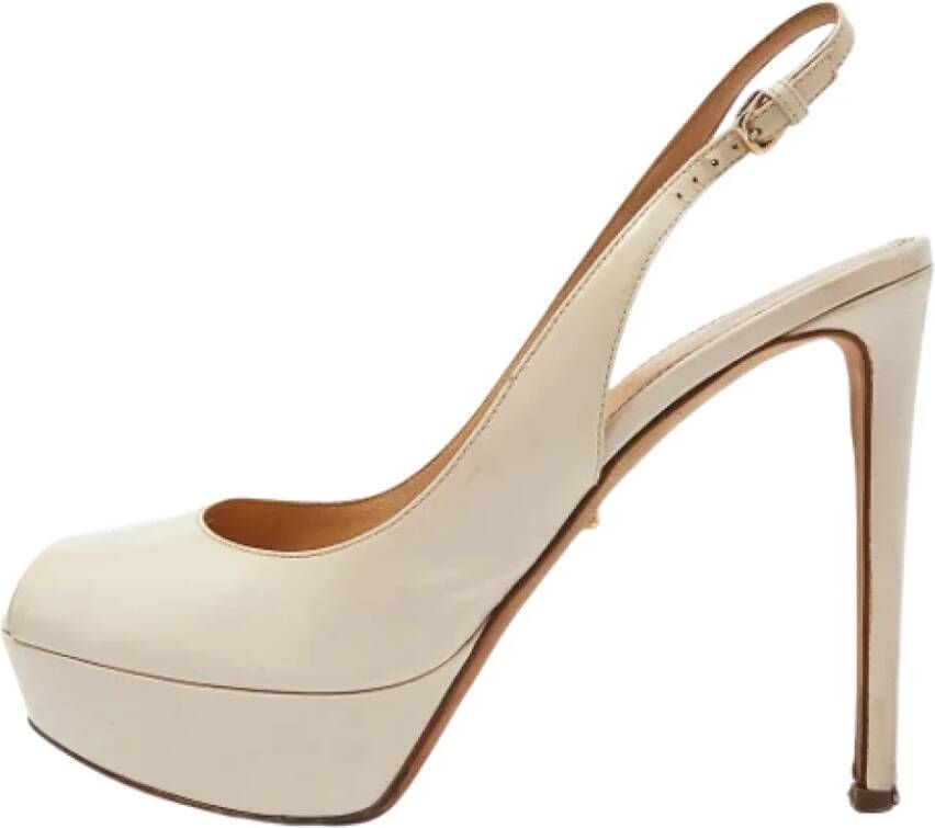 Sergio Rossi Pre-owned Leather heels White Dames