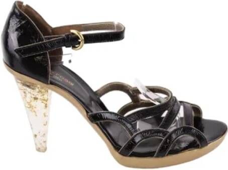 Sergio Rossi Pre-owned Leather sandals Black Dames