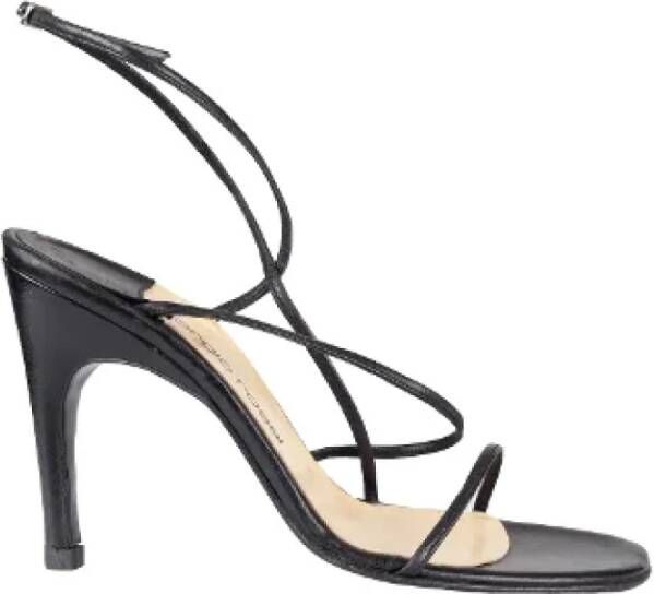 Sergio Rossi Pre-owned Leather sandals Black Dames