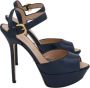 Sergio Rossi Pre-owned Leather sandals Blue Dames - Thumbnail 1