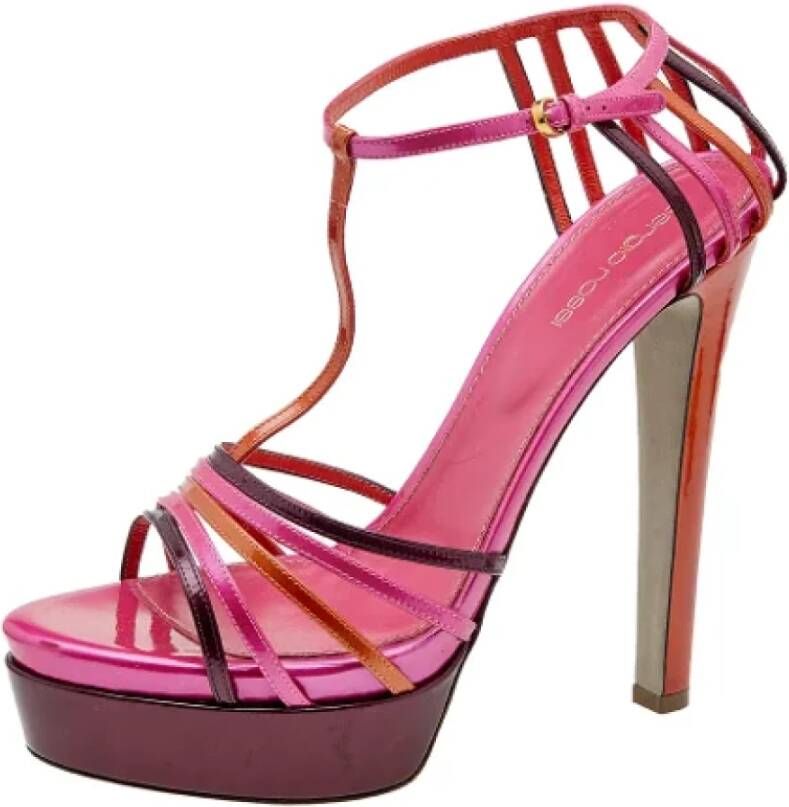 Sergio Rossi Pre-owned Leather sandals Multicolor Dames