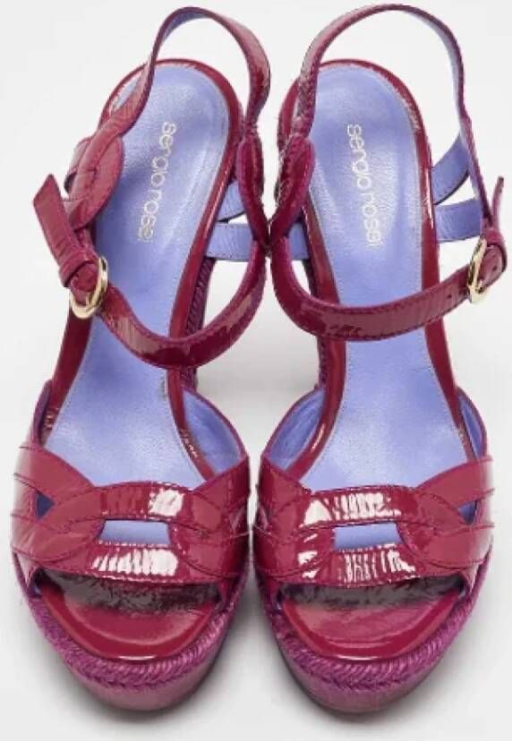 Sergio Rossi Pre-owned Leather sandals Pink Dames