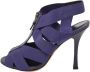 Sergio Rossi Pre-owned Leather sandals Purple Dames - Thumbnail 1