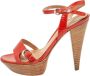 Sergio Rossi Pre-owned Leather sandals Red Dames - Thumbnail 1