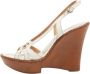 Sergio Rossi Pre-owned Leather sandals White Dames - Thumbnail 1