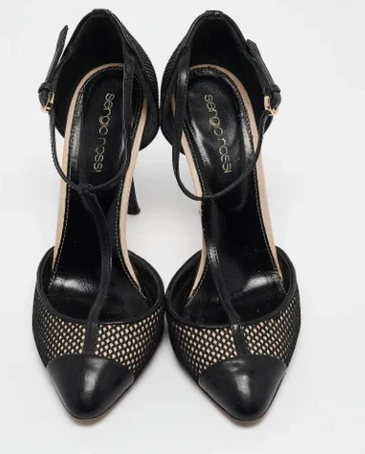 Sergio Rossi Pre-owned Mesh heels Black Dames