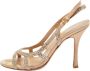 Sergio Rossi Pre-owned Satin sandals Beige Dames - Thumbnail 1