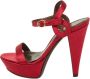 Sergio Rossi Pre-owned Satin sandals Red Dames - Thumbnail 1