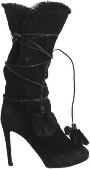 Sergio Rossi Pre-owned Suede boots Black Dames