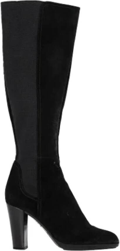 Sergio Rossi Pre-owned Suede boots Black Dames