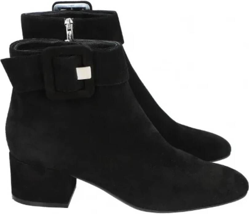 Sergio Rossi Pre-owned Suede boots Black Dames