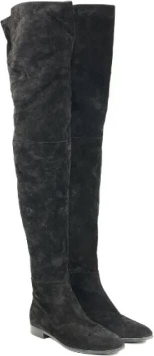 Sergio Rossi Pre-owned Suede boots Black Dames