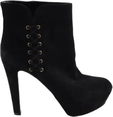 Sergio Rossi Pre-owned Suede boots Black Dames