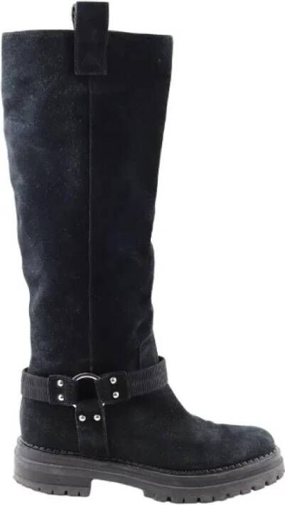 Sergio Rossi Pre-owned Suede boots Black Dames