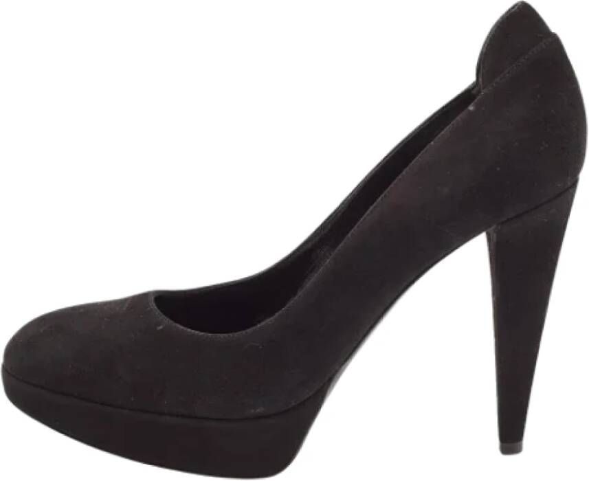 Sergio Rossi Pre-owned Suede heels Black Dames