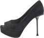 Sergio Rossi Pre-owned Suede heels Black Dames - Thumbnail 1