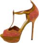 Sergio Rossi Pre-owned Suede sandals Pink Dames - Thumbnail 1