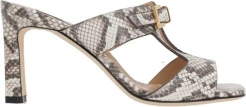 Sergio Rossi Python Print Muiltje Sandalen Multicolor Dames