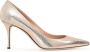 Sergio Rossi Rose Goud Leren Pumps Elegant Ontwerp Pink Dames - Thumbnail 1