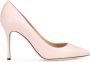 Sergio Rossi Roze Leren Pumps Stijlvolle Damesschoenen Pink Dames - Thumbnail 1