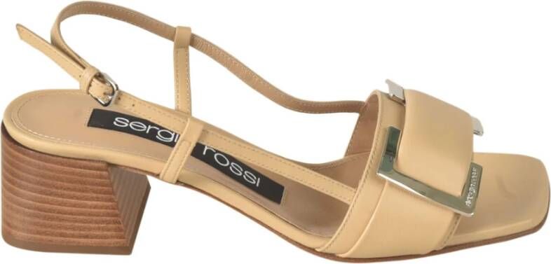 Sergio Rossi Stijlvolle Sandalen voor Vrouwen Beige Dames