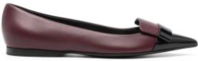 Sergio Rossi Stijlvolle SR1 Ballet Flats Red Dames