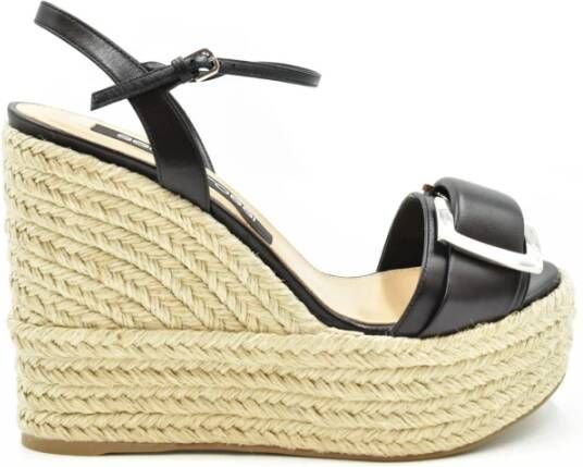 Sergio Rossi Verrijk je zomergarderobe met deze sleehak sandalen Black Dames