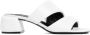 Sergio Rossi Witte Leren Sandalen Open Teen Hakken White Dames - Thumbnail 1