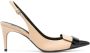 Sergio Rossi Zwarte Lakleren Sandalen Beige Dames - Thumbnail 1