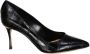 Sergio Rossi Zwarte Leren Pumps met Puntige Neus Black Dames - Thumbnail 1