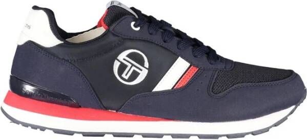 Sergio Tacchini Blauwe Geborduurde Sneakers Blue Heren