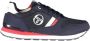 Sergio Tacchini Geborduurde Contrasterende Sneaker Met Veters - Thumbnail 5