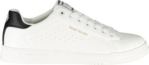 Sergio Tacchini Handtekening Sneakers Wit Contrast Details White Heren