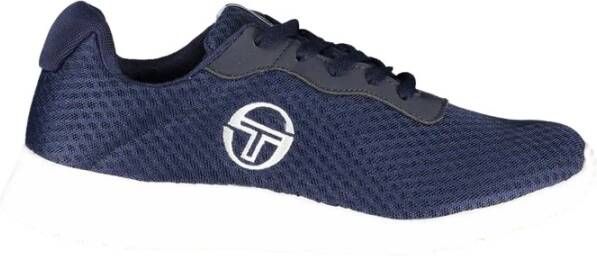 Sergio Tacchini Sportieve Sneakers met Geborduurde Details Blue Heren