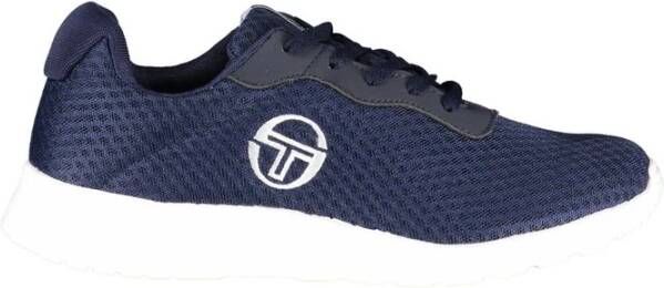 Sergio Tacchini Sportieve Sneakers met Geborduurde Details Blue Heren